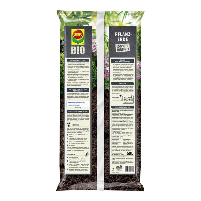 COMPO BIO Pflanzerde 50 l torffrei
