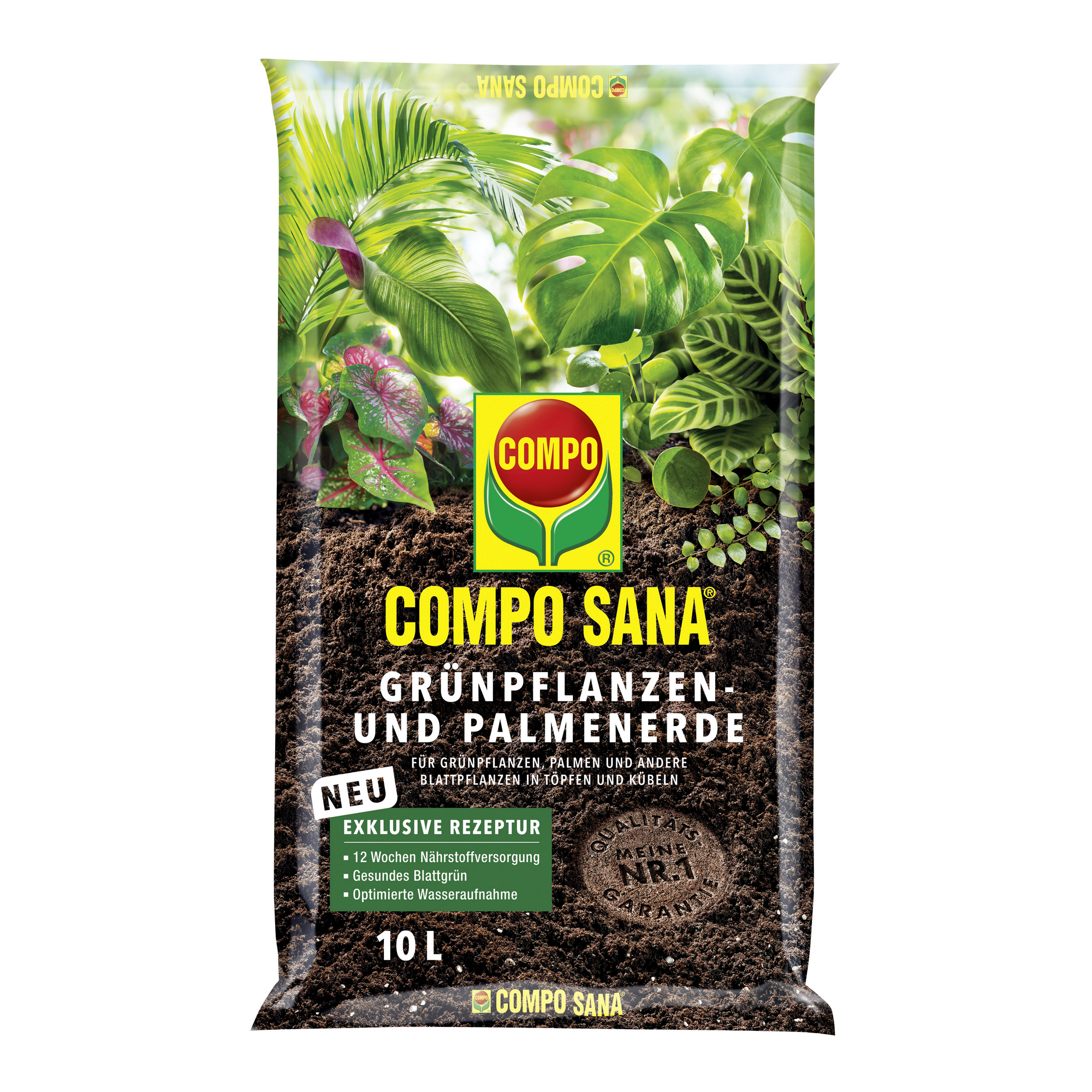Compo Sana® Grünpflanzen- und Palmenerde 10 l + product picture