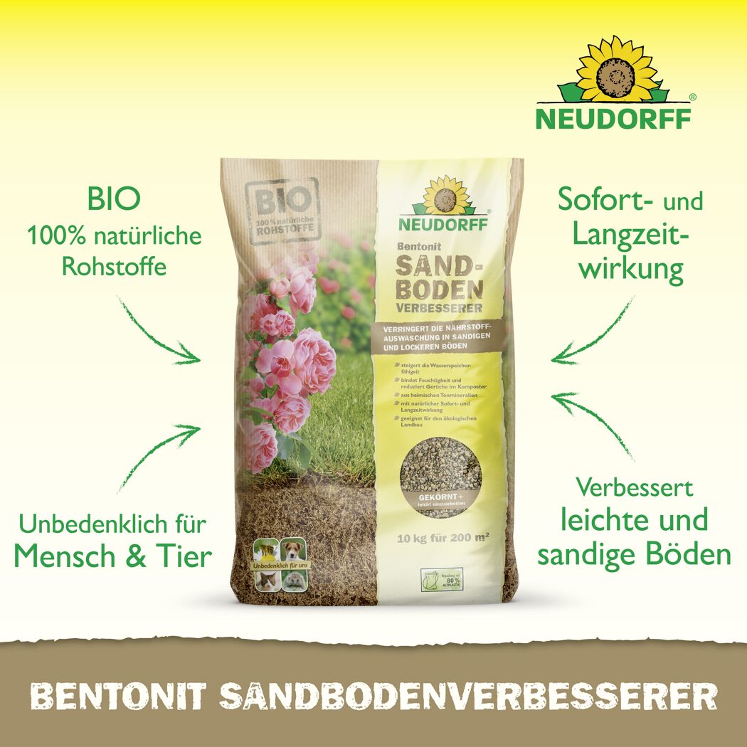 Sandboden-Verbesserer 'Bentonit' 10 kg