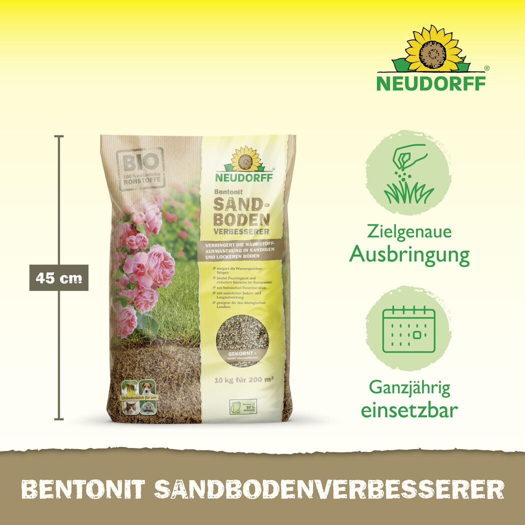 Sandboden-Verbesserer 'Bentonit' 10 kg