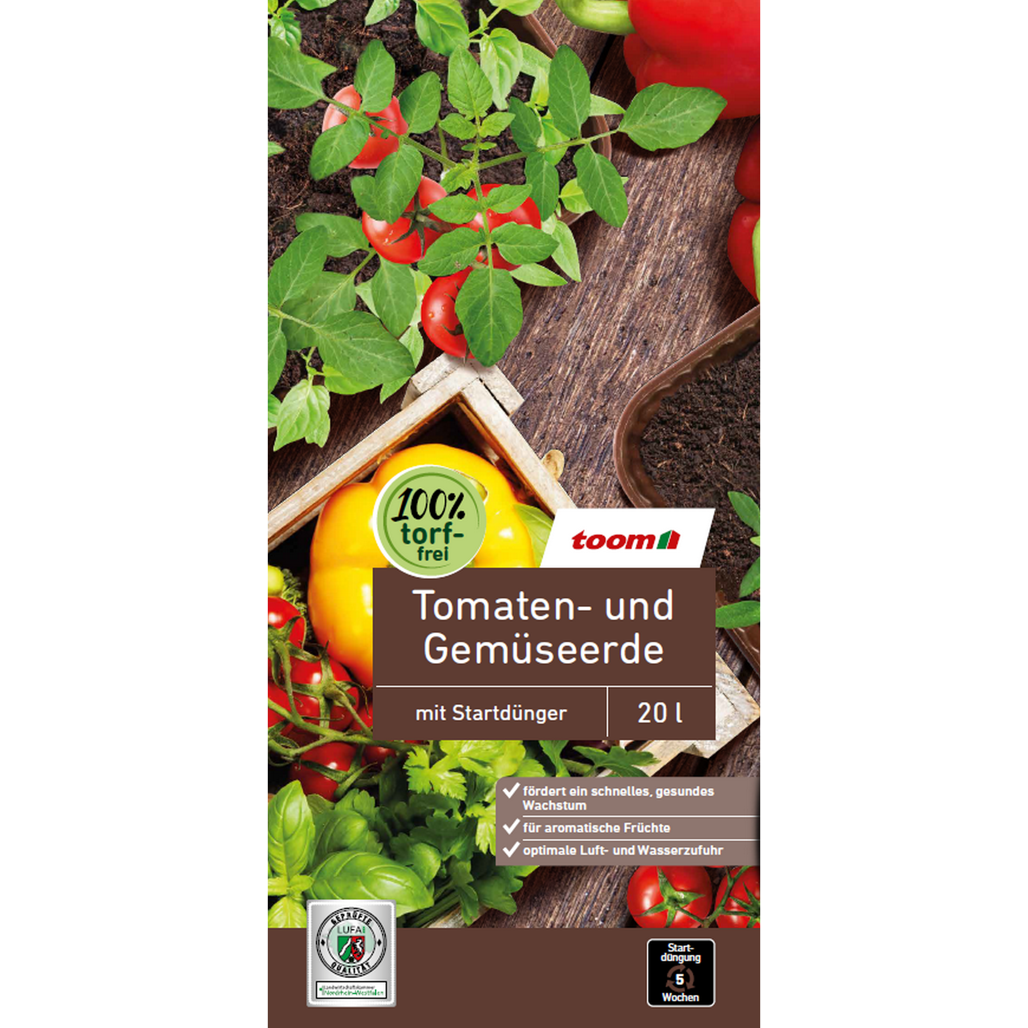 Tomaten- und Gemüseerde torffrei 20 l + product picture