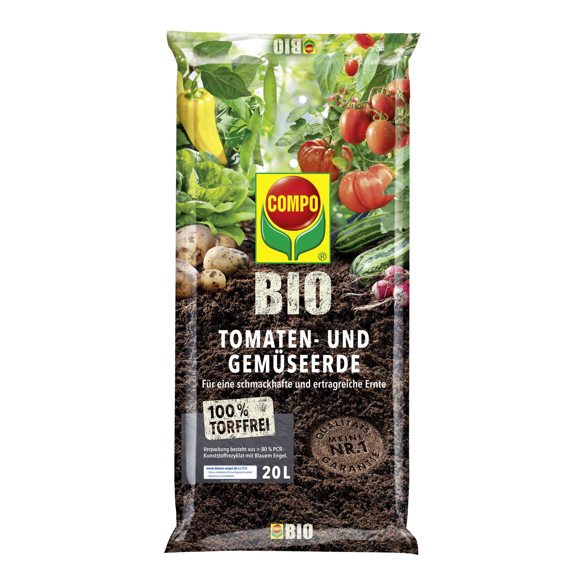 COMPO BIO Tomaten- und Gemüseerde, 20 l
