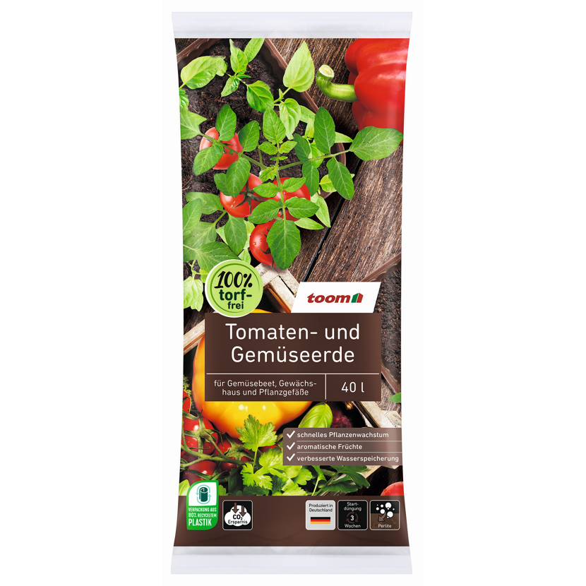 toom Tomaten- und Gemseerde torffrei 40 l | toom Baumarkt