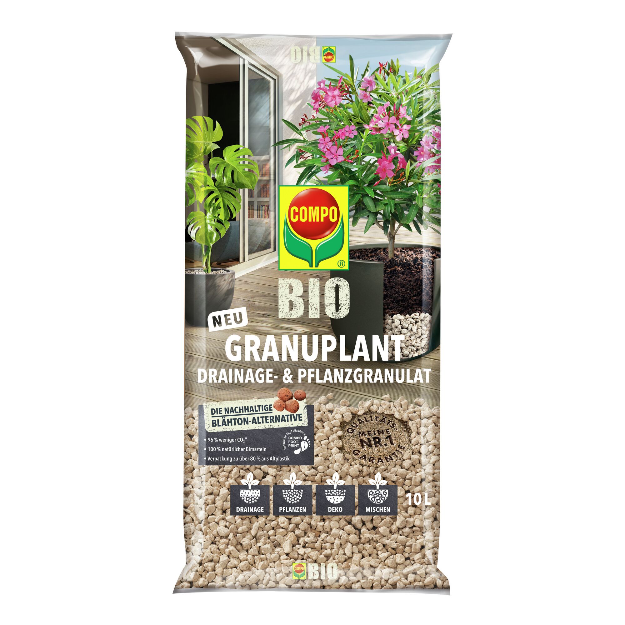 COMPO BIO Granuplant Drainage- & Pflanzgarnulat