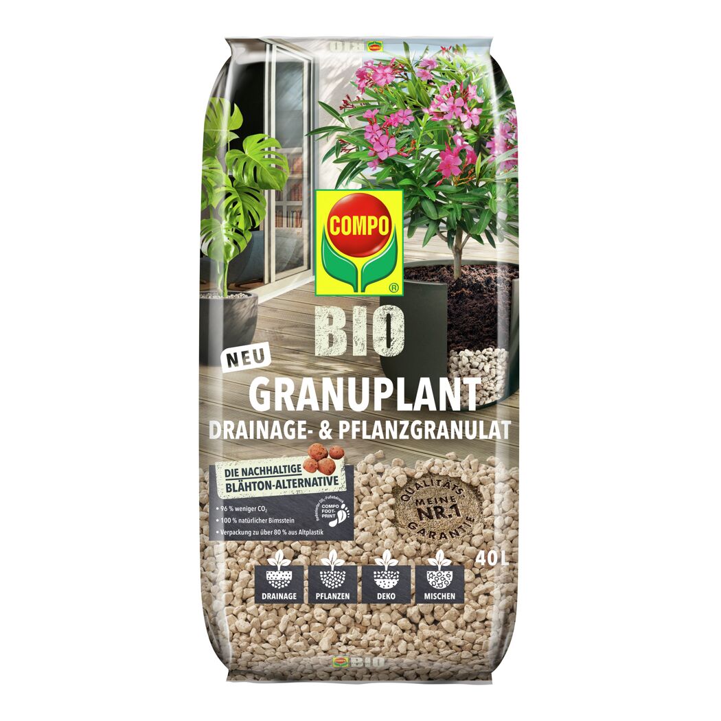 COMPO BIO Granuplant Drainage- & Pflanzgarnulat 40L