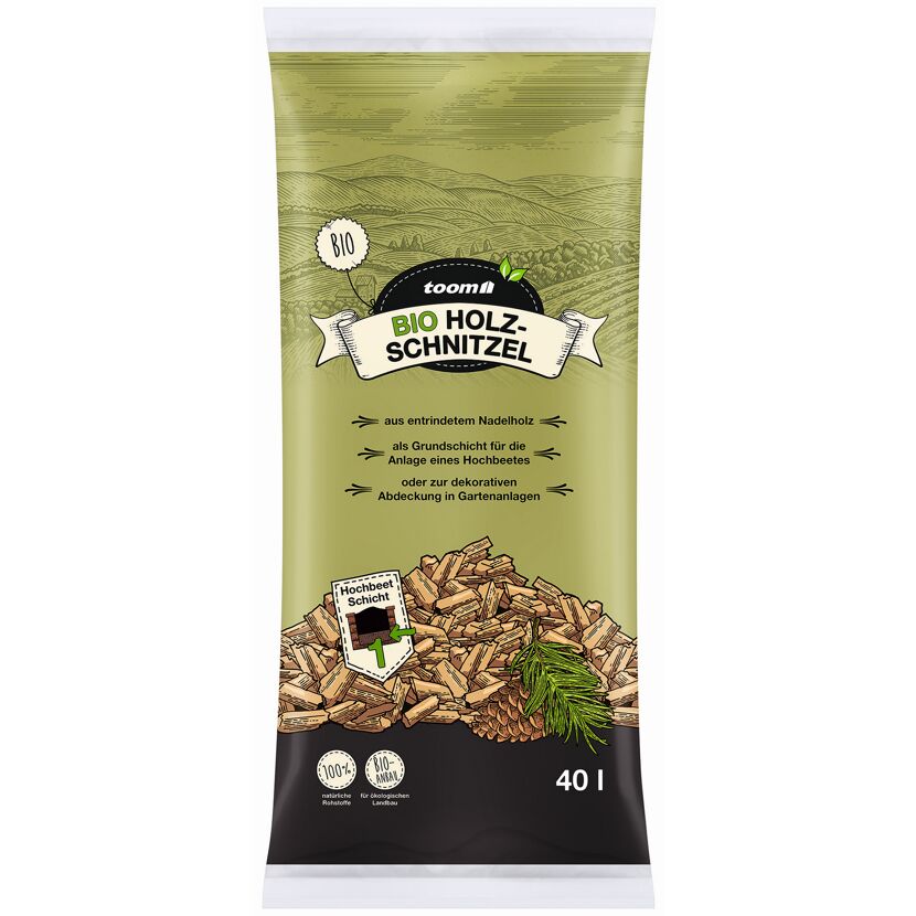 Toom Bio Holzschnitzel 40l für Hochbeete