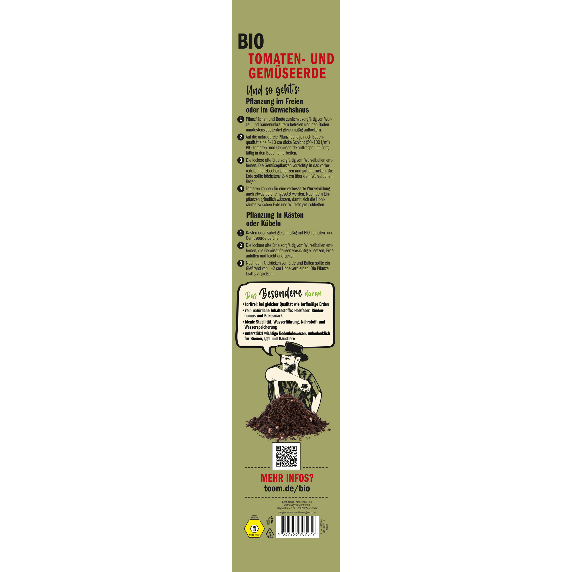 Naturtalent by toom® Bio Tomaten- und Gemüseerde 20 l