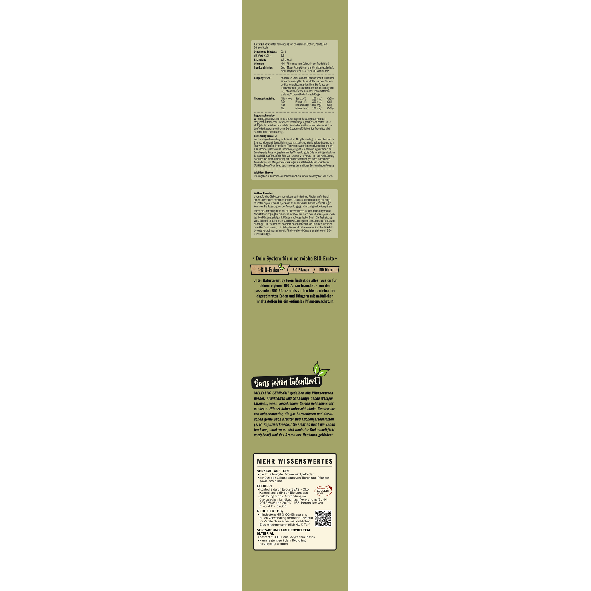 Bio-Universalerde 'Naturtalent' 40 l