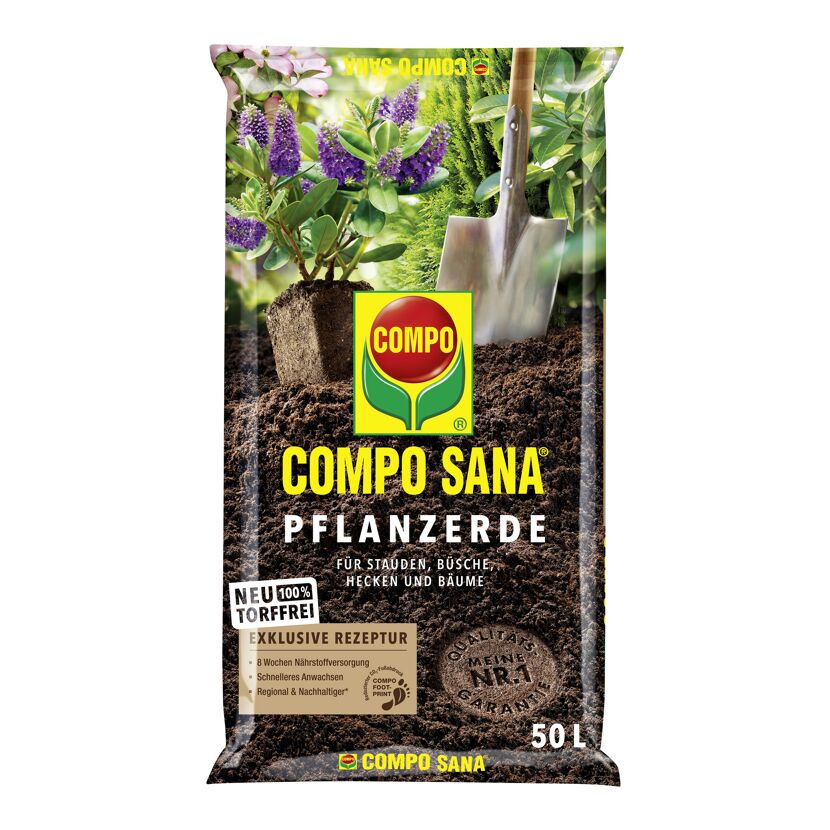 COMPO SANA Pflanzerde, 50l, mit Spaten