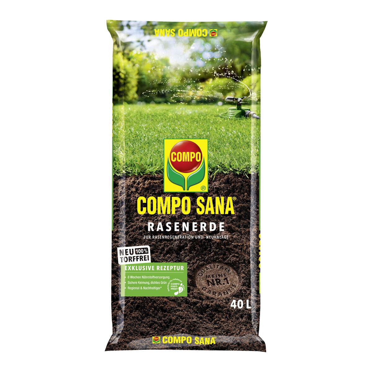 Compo Rasenerde 'Compo Sana' torffrei 40 l