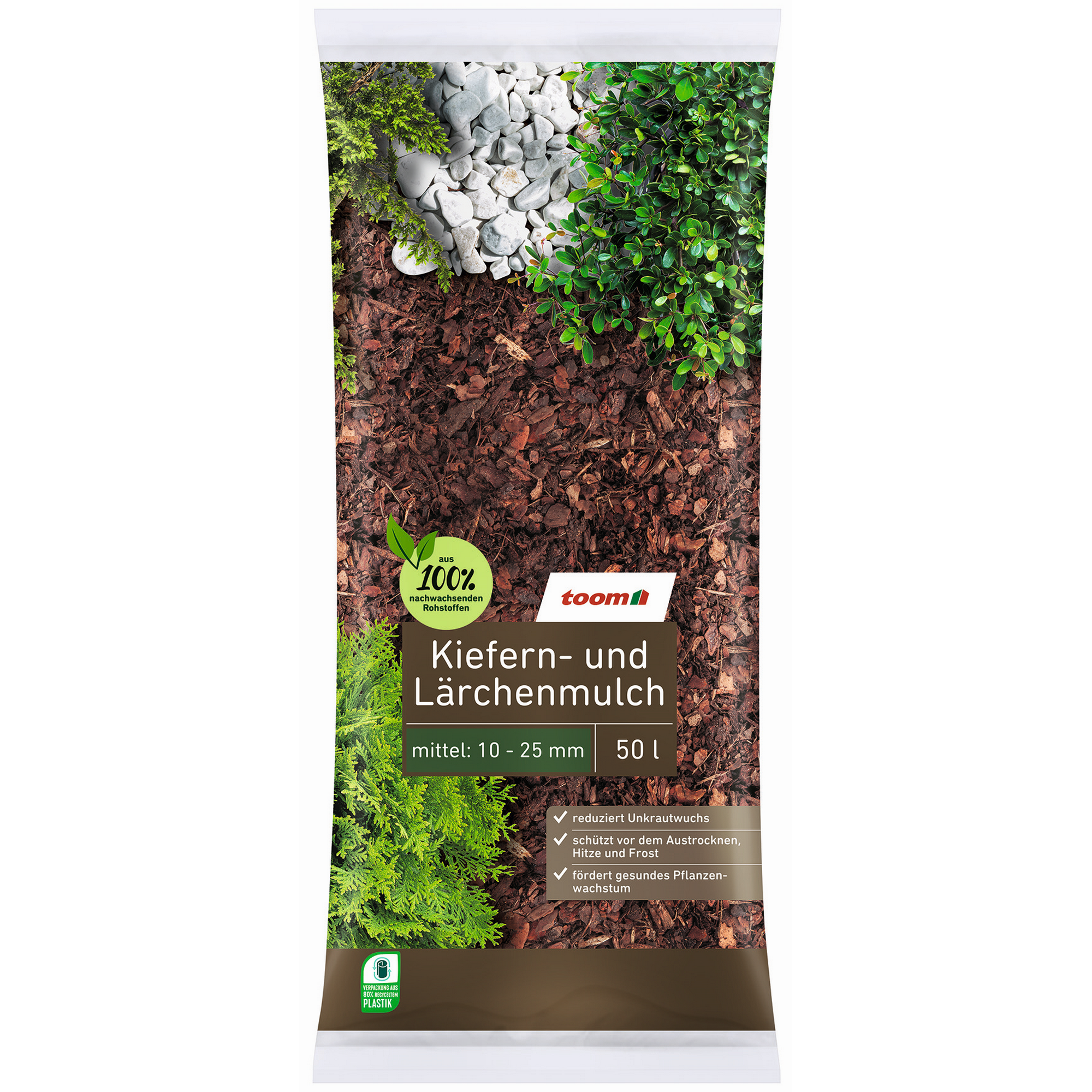 Kiefern- und Lärchenmulch 10 - 25 mm 50 l + product picture