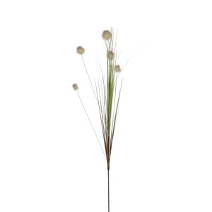 Kunstpflanze Gras weiß 84 cm
