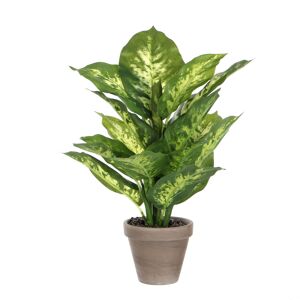 Kunstpflanze Dieffenbachia grün/grau im Topf 11,5 x 40 x 30 cm