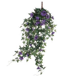 Kunstpflanze Petunien violett hängend 80 x 20 x 15 cm