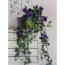 Verkleinertes Bild von Kunstpflanze Petunien violett hängend 80 x 20 x 15 cm