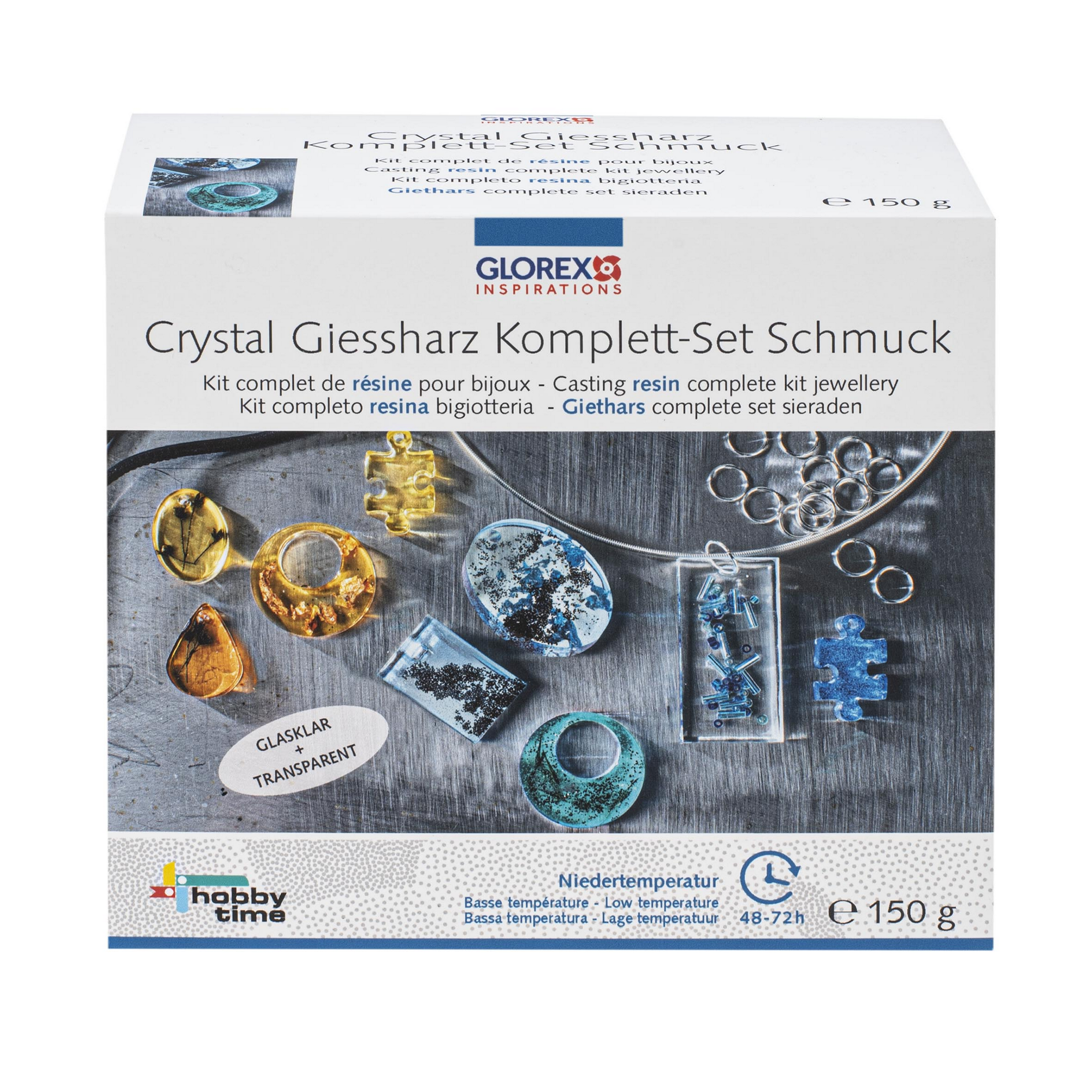 Gießharz-Set 'Crystal' Niedertemperatur mit Gießform 100 g + product picture