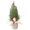 Konifere in Jute mit Weihnachtsstecker 9 cm Topf