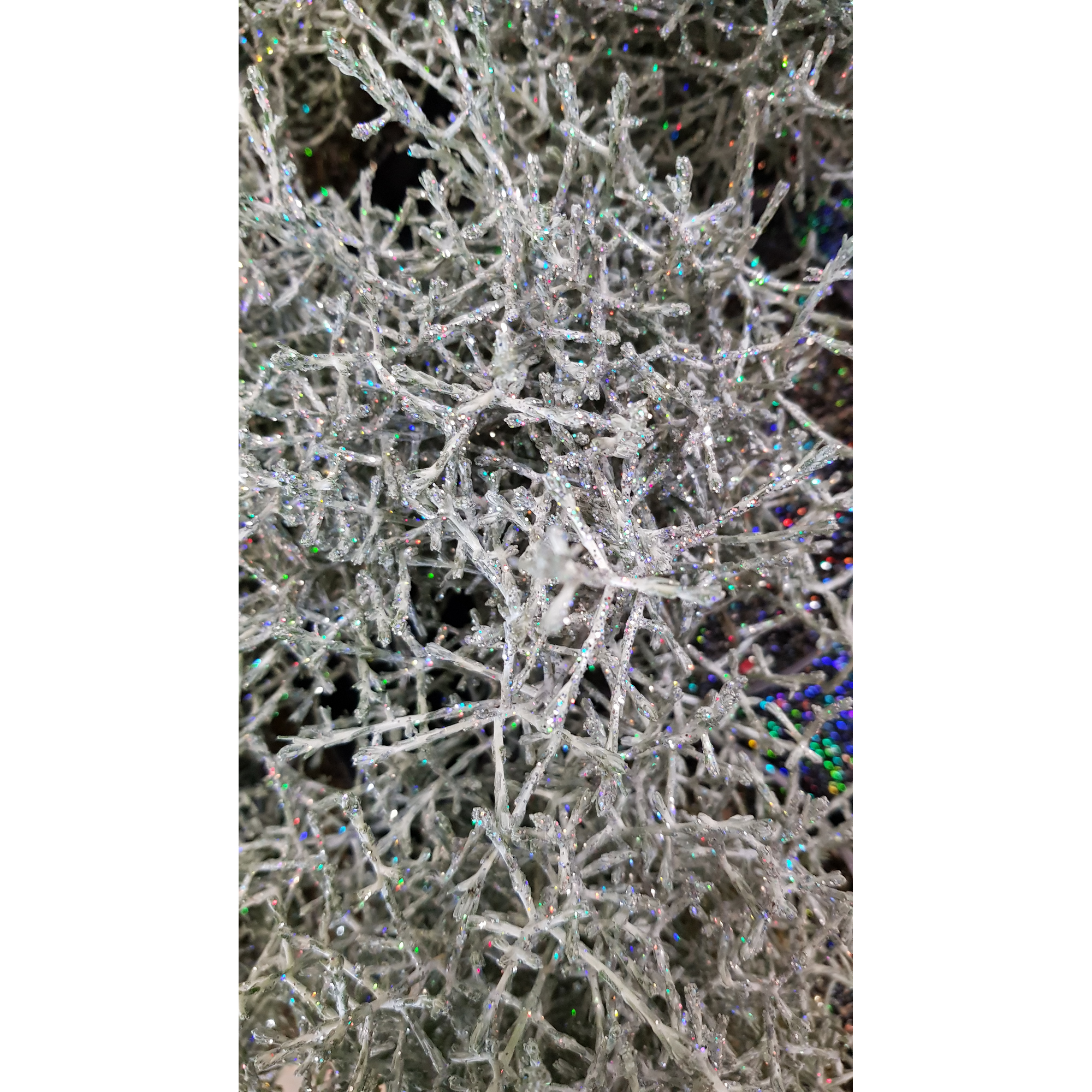 Stacheldraht geglittert 12 cm Topf