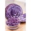 Geschnittener Rotkohl in einer Glasschale