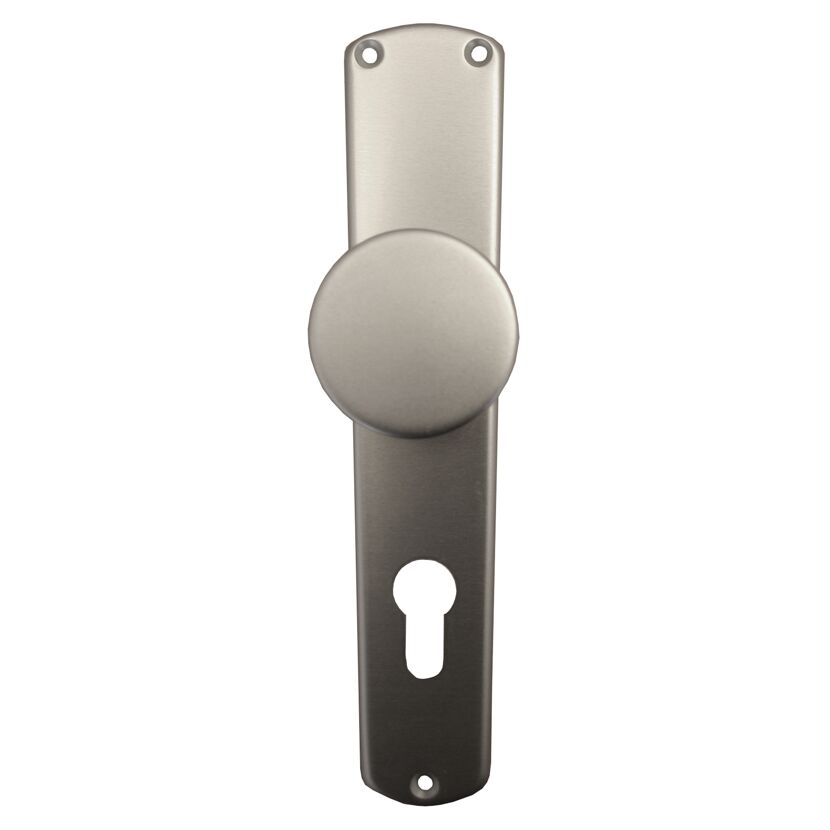 Türklinke mit rundem Knauf und Schlüsselloch