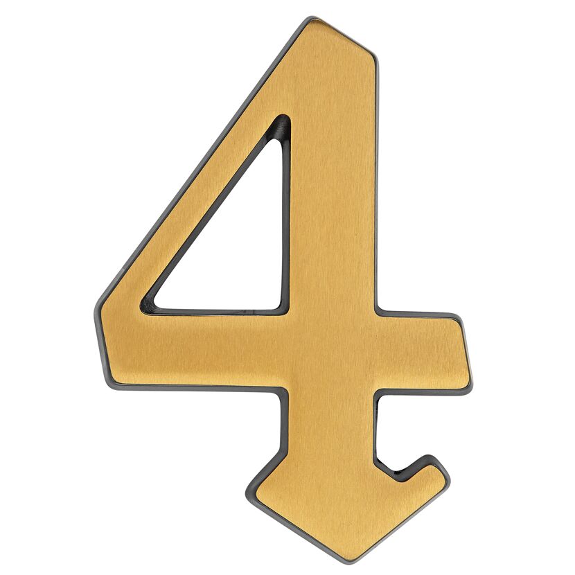 Goldene Hausnummer 4