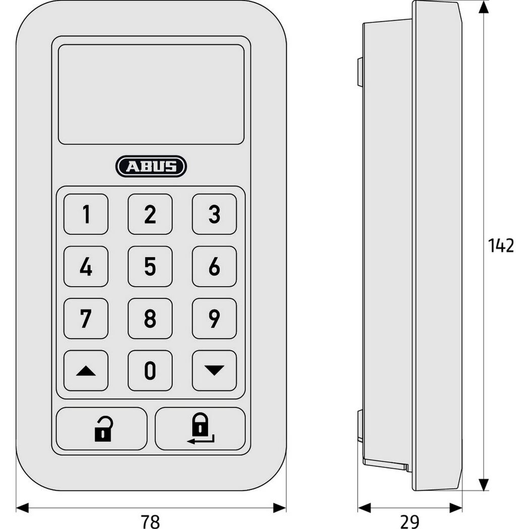 Funk-Tastatur 'CFT3000 W' HomeTec Pro