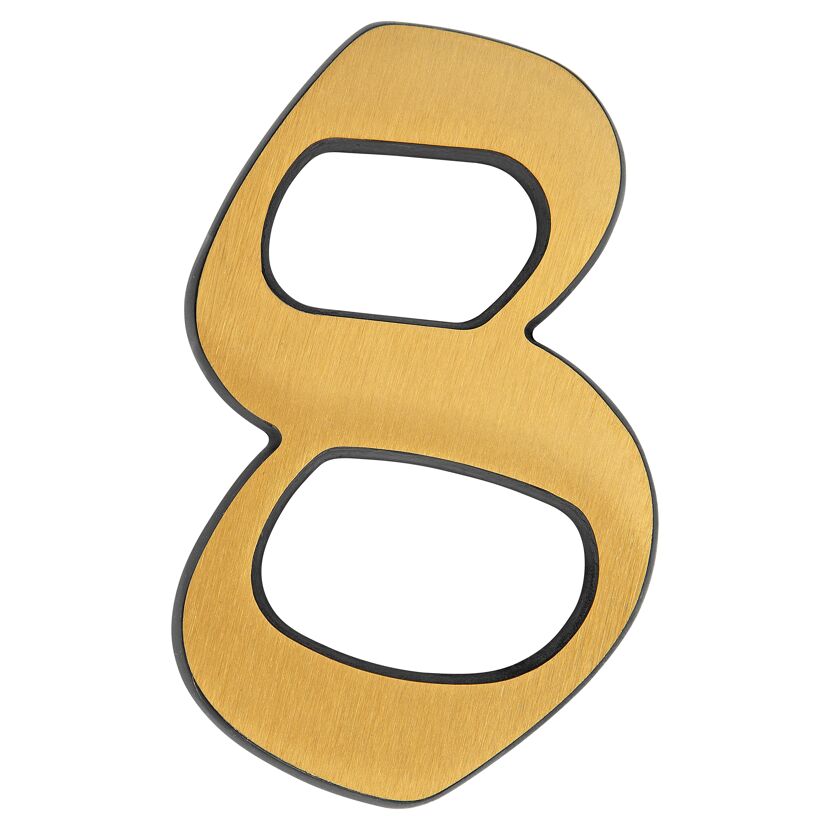 Goldene Hausnummer 8