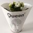 Weiße Kalanchoe Queen im Topf