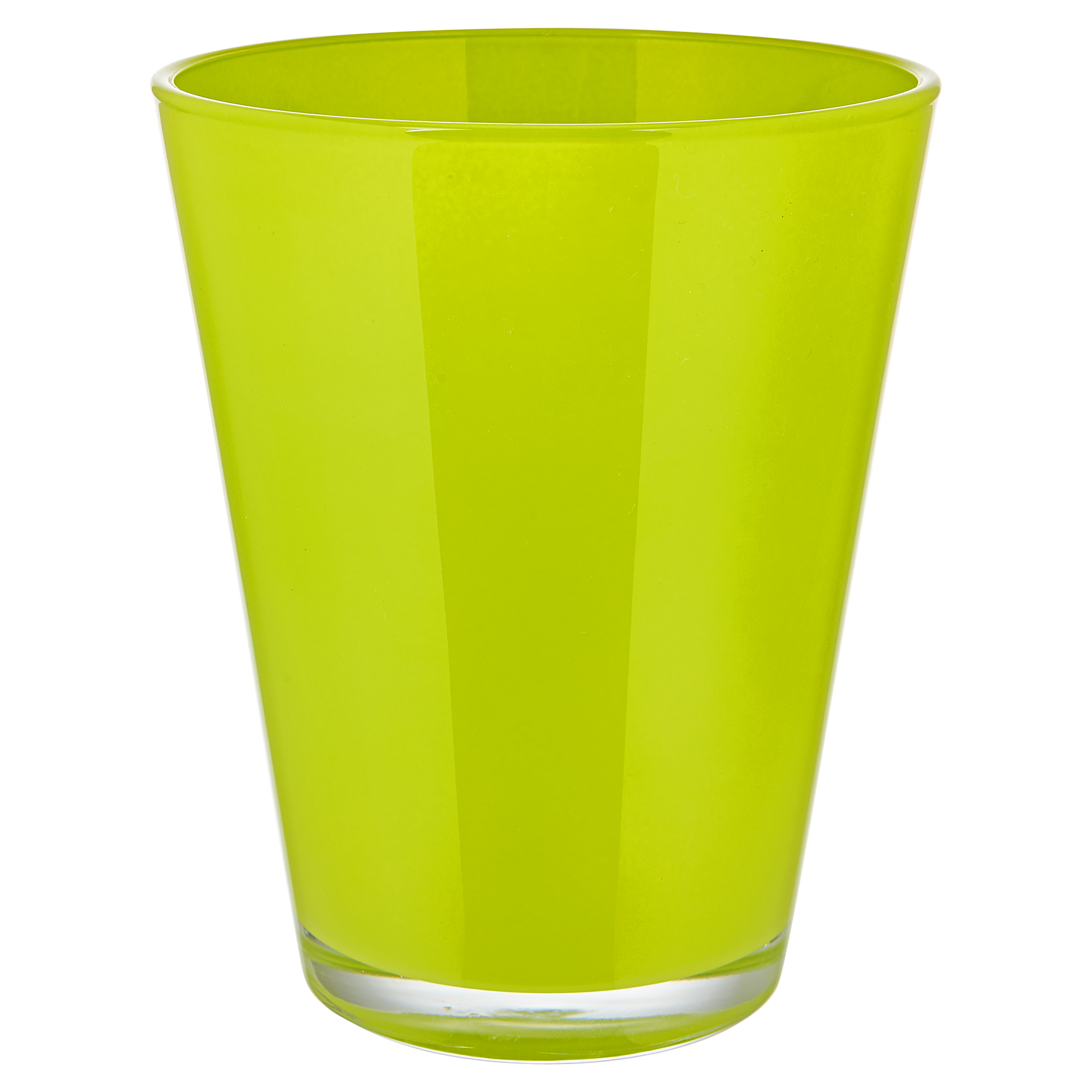 Grüner Glasübertopf