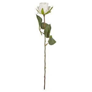 Rose weiß gestielt 46 cm