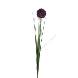 Kunstblume Allium-Zweig violett 80 cm