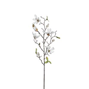 Kunstblume Magnolien-Zweig weiß 75 cm