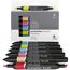 Sechs Winsor & Newton ProMarker Brush Stifte in mittleren Farbtönen