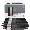 Sechs ProMarker Brush Stifte in Pastelltönen
