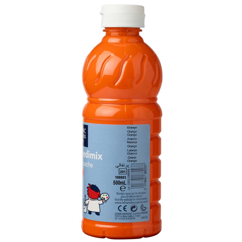 Flasche mit oranger Farbe
