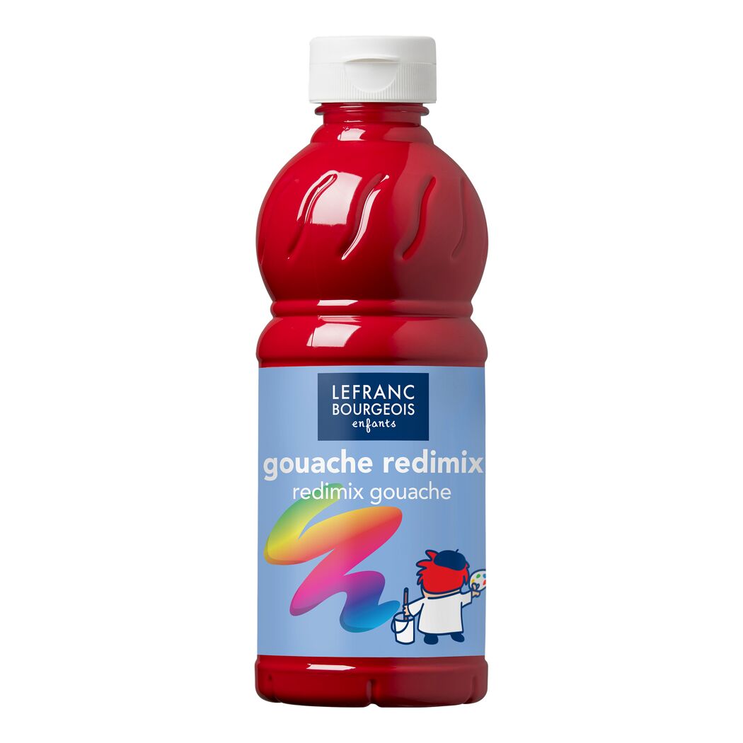 Flasche rote Temperafarbe von Lefranc Bourgeois
