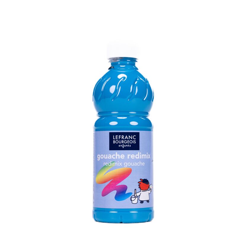 Flasche mit türkiser Fingerfarbe von Lefranc Bourgeois