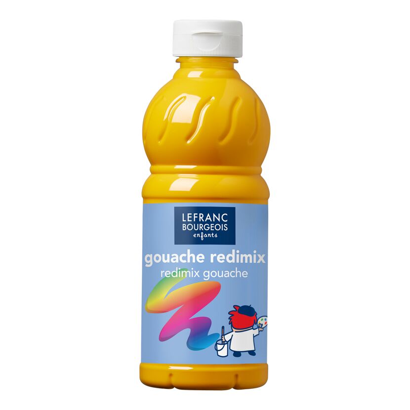 Flasche goldgelbe Gouache-Farbe von Lefranc Bourgeois