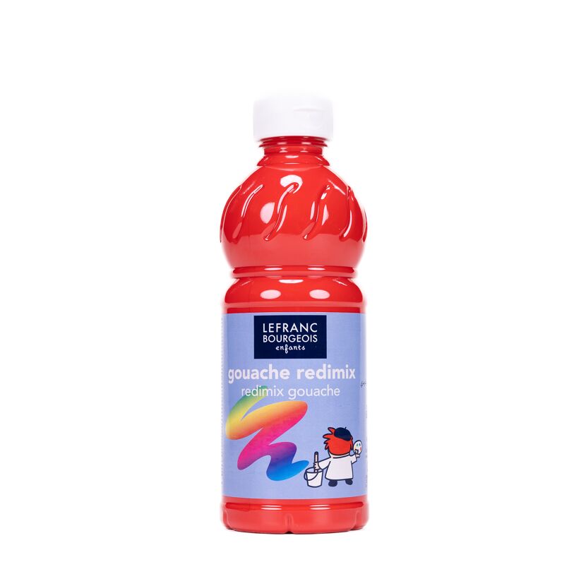 Flasche rote Temperafarbe von Lefranc Bourgeois