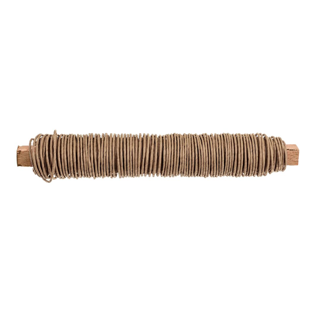 Papierwickeldraht naturfarben 0,8 mm x  22 m