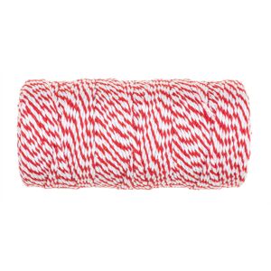 Baumwollkordel rot/weiß 105 x 2 mm
