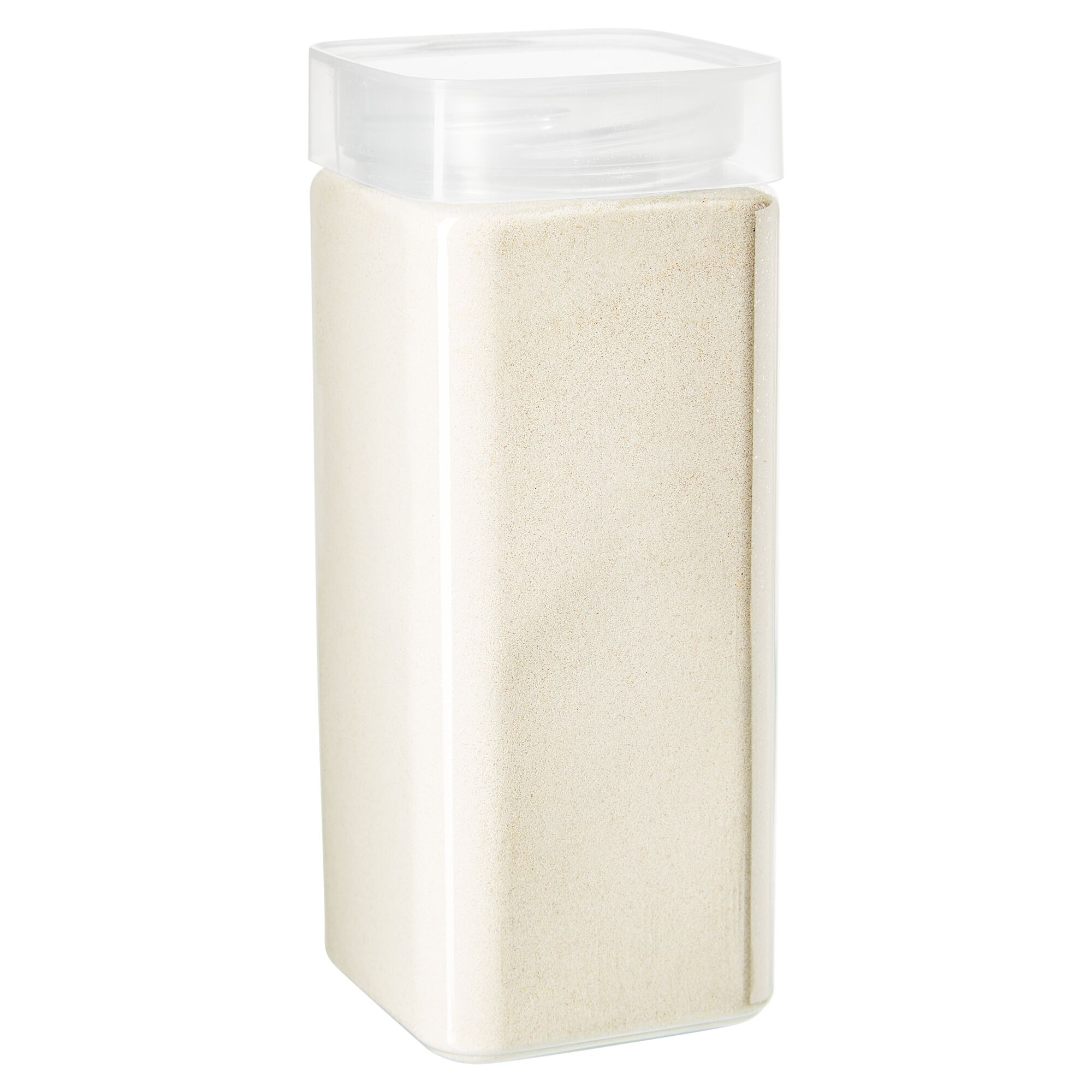 Deko-Sand, beige, 550 ml, im transparenten Behälter