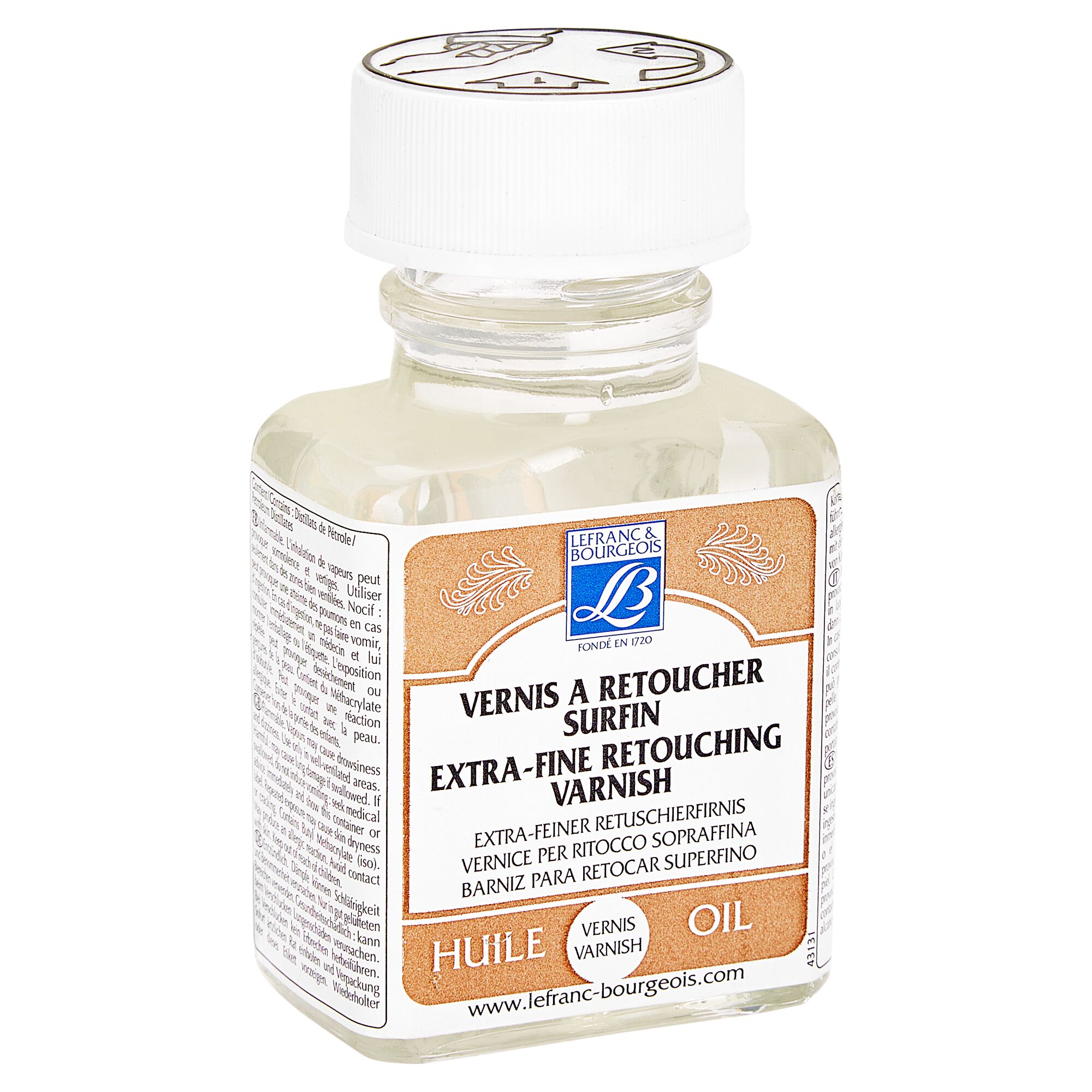 Flasche Retuschierfirnis von Lefranc & Bourgeois