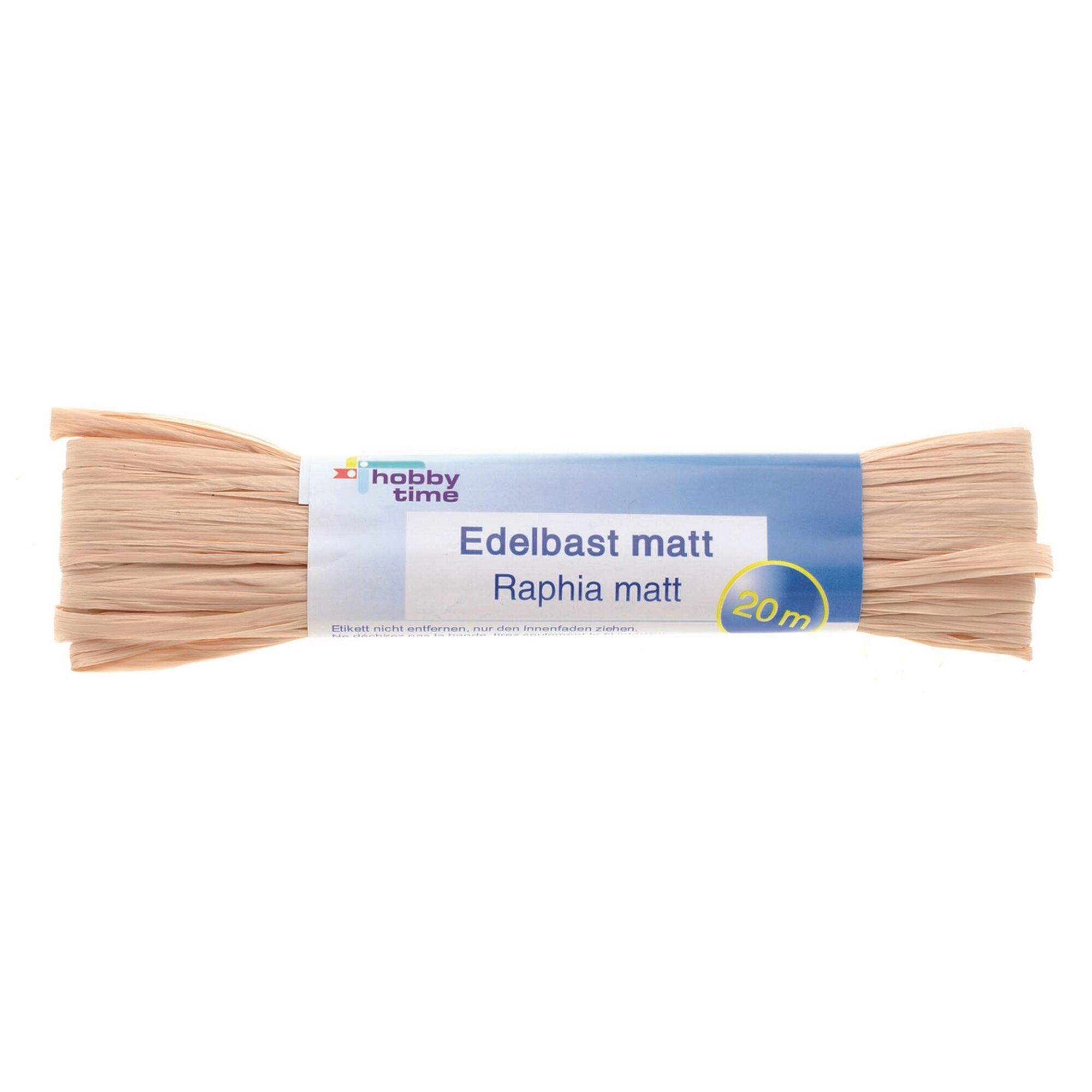 Knäuel von 20 Metern naturfarbenem Raffia-Bast