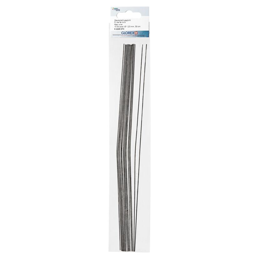 15 Stück geglühter Steckdraht, 30 cm lang