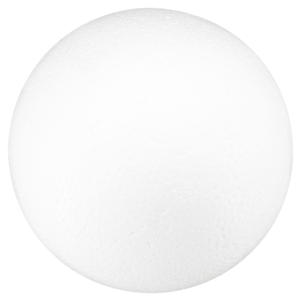 Dekokugel Styropor weiß Ø 12 cm
