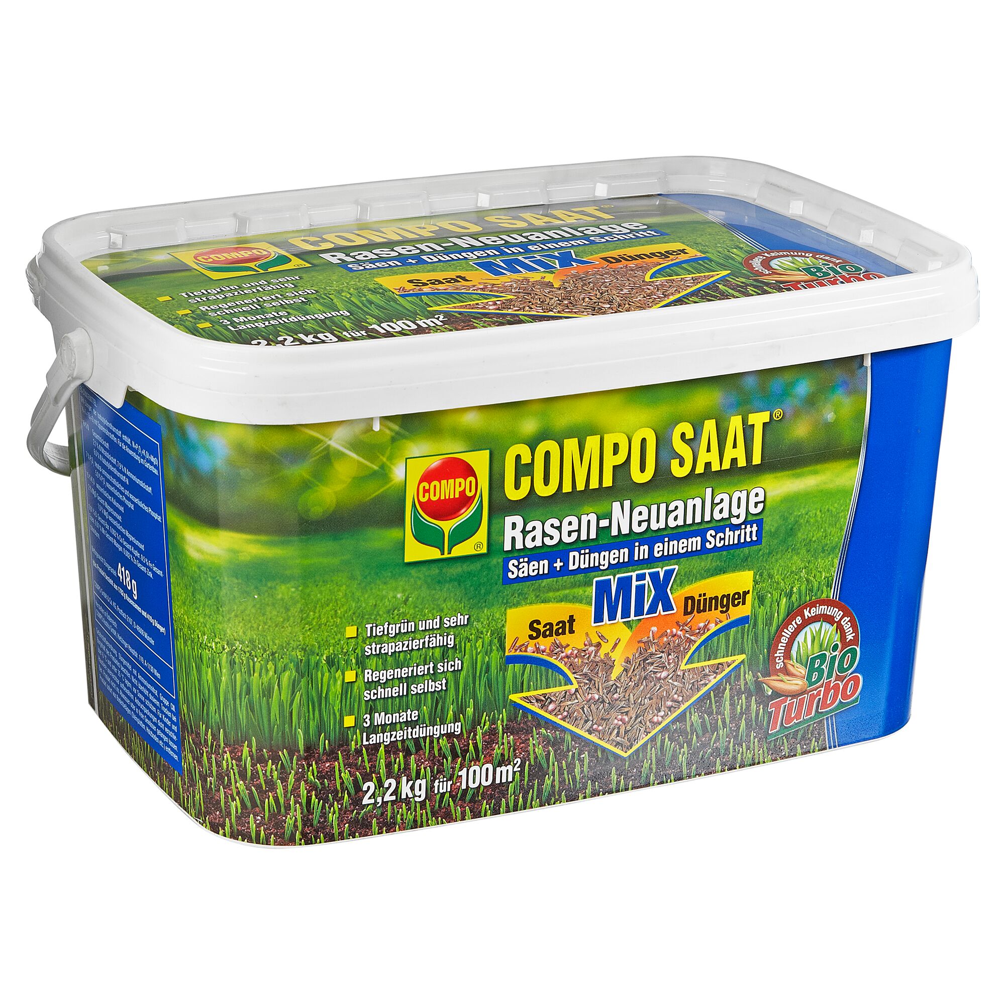 COMPO SAAT Rasen-Neuanlage Mix 2,2 kg