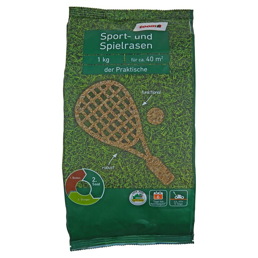 Toom Sport- und Spielrasen, 1 kg für ca. 40 m²