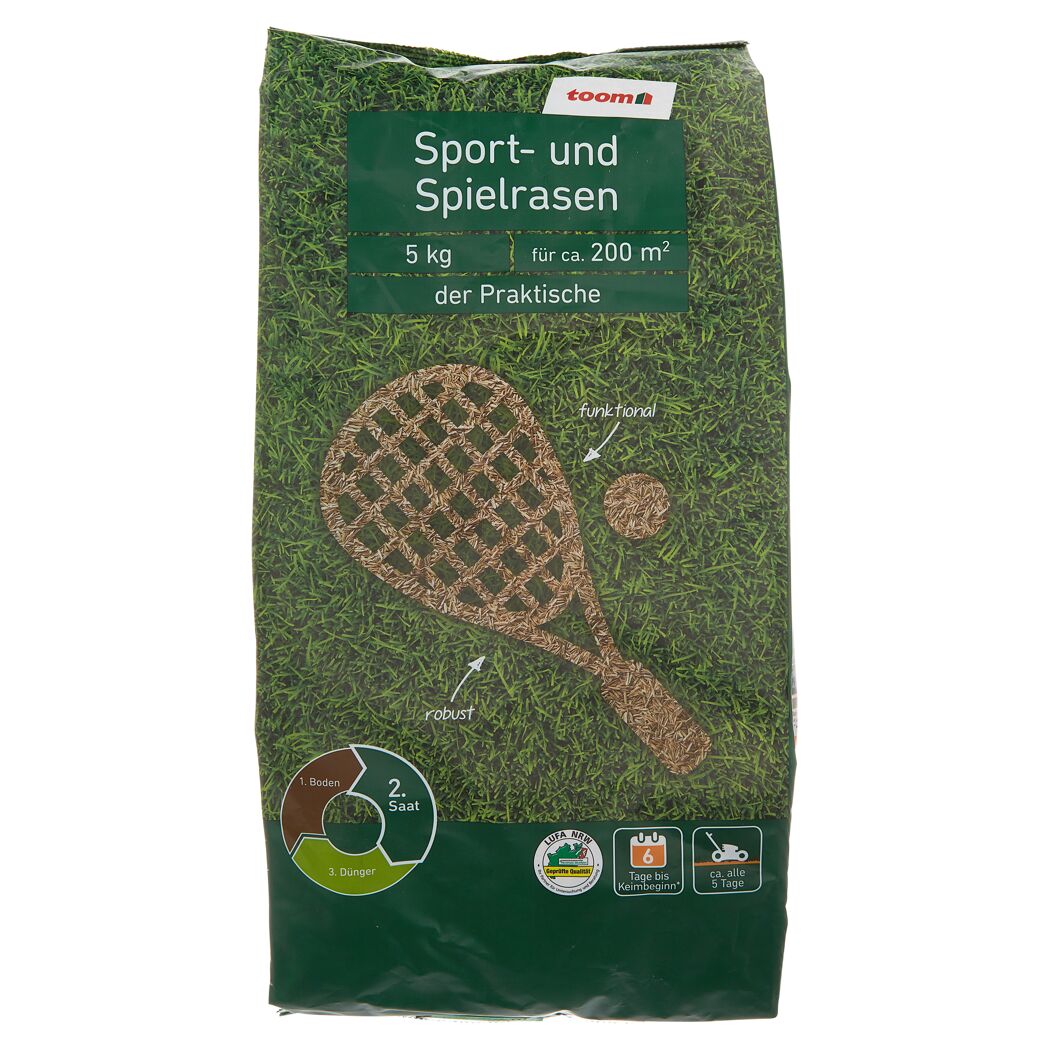 Toom Sport- und Spielrasen, 5 kg für ca. 200 m²