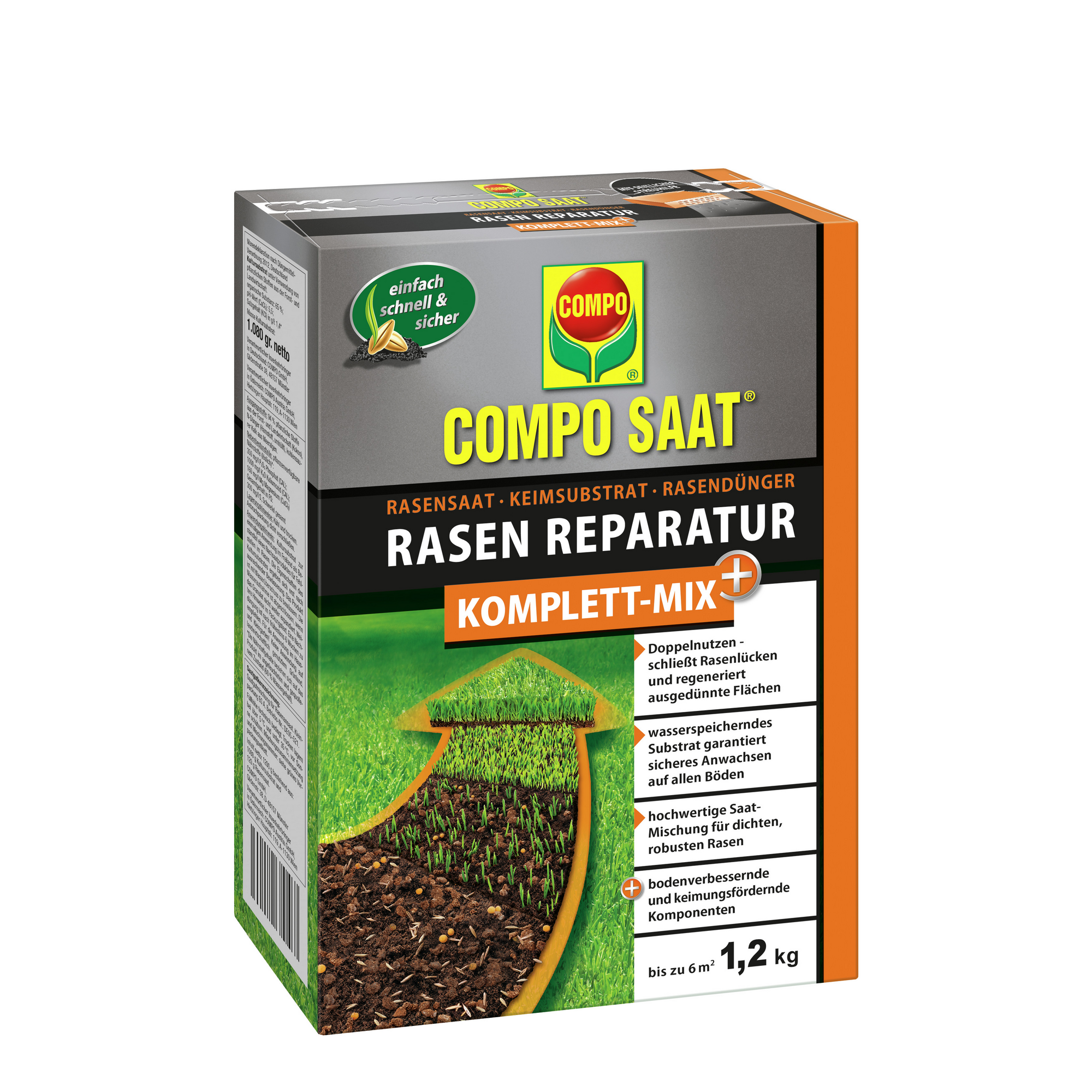 Rasen Reparatur Komplett-Mix+ 1,2 kg + product picture